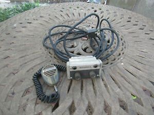 1956 MOTOROLA TU124A 2-WAY RADIO CONTROL HEAD SHURE CB12T MIC POLICE ADAM 12