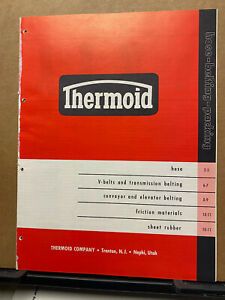 Thermoid Co Catalog ~ Asbestos Thermoglas Belting~ Hoses Friction Materials 1959