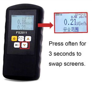 Portable Radiation Detector Intelligent  Dosimeter Meter For Gem Ore Testing