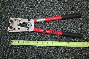 Used Cub Crimp # 4245-001 Crimping tool for 8 ga - 1/0 cable Ends