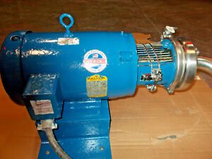 TRI-CLOVER SANITARY STAINLESS STEEL PUMP  2&#034; x 1 1/2&#034; C216MD21T-S, 10 HP