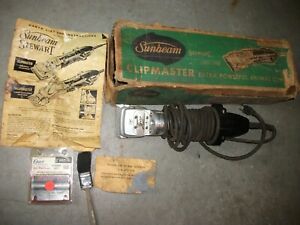 Vintage Sunbeam Stewart Clipmaster 510A in Original Box With Extras