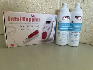 Pink 2.0MHz Baby Prenatal Fetal Heart Rate Detector Monitor W/ Ultrasound Gel