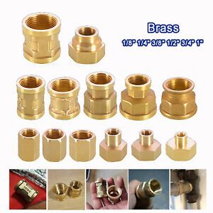 Brass Female Bush Connector, Reducing Sockets Connectors Bush 1/8 1/4 3/8 ~ 1&#034;