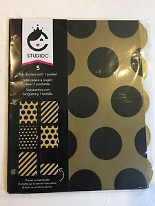 New Studio C 5 Tab Dividers with 1 Pocket Date Night Collection