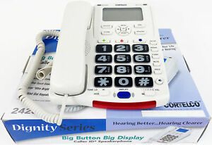 Cortelco 2420 Big Button Caller ID Big Display Phone - New