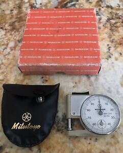 Mitutoyo Pocket Thickness Gauge 7308 with Original Case and Box. Excellent Cond.