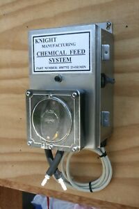 KNIGHT MANUFACTURING  &#034;CHEMICAL FEED SYSTEM&#034; WITH A KP-8120A, 24/OZ MIN PUMP