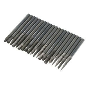 20pcs/lot HSS Routing Router Grinding Bits Burr Milling Cutter Dirll Bit