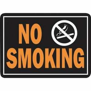 Hy-Ko Aluminum Sign, No Smoking 12 pk