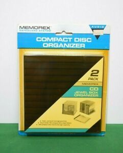 Memorex Compact Disc Organizer (2 pack) CD Jewel Box - In original packaging.