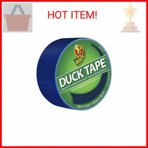 Duck 1304959 Color Duct Tape Single Roll, 1.88 Inches x 20 Yards, Blue
