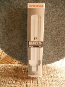 SYLVANIA DULUX D 26W COMPACT FLUORESCENT CF26DD/830 HG NIB
