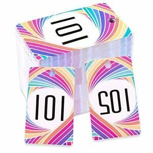 Live Number Tag 101-200,1.7&#034;x 2.5&#034;Reusable Normal and Reverse Mirror Number