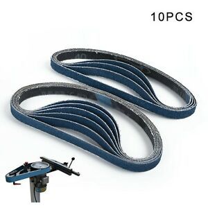 10Pcs Sanding Belts To Fit For Black &amp; Decker 40 60 80 Grits Grinding Polishing