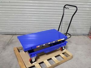WorkSmart Hydraulic Scissor Lift Cart 2000 lb. Capacity 40&#034; x 20&#034; Platform