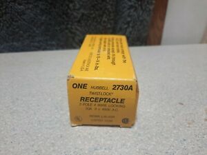 Hubbell 2730A Receptacles Twist Lock 3-Pole 4 Wire 30A 480V. A.C.