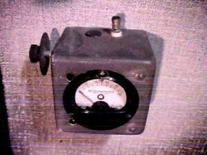 PANEL METER MARION MICROAMPERES 0-100  DIRECT CURRENT