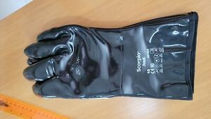 Ansell 10 chemical resistant neoprene gloves sz XL