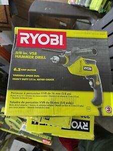 Ryobi D620H 5/8 in. Corded VSR Hammer Drill 6.2 AMPS 750W In Box Excellent Shape