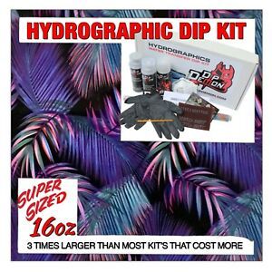Hydrographic dip kit Colored Palms hydro dip dipping 16oz