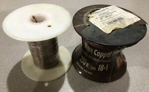 (LOT OF 2) Cerrowire 18-1 Bare Copper Stranded 250 Feet