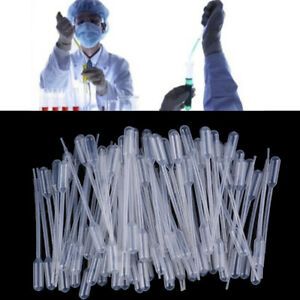 100pc 1ML Disposable Plastic Eye Dropper Set Transfer Graduated Pipettes  C