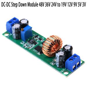 1Pc 10A DC-DC Step Down Regulator Module 48V 36V 24V to 19V 12V 9V 5V  SC