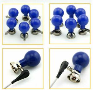 Pack of 6 Adult Reusable ECG/EKG Electrodes Suction Cup for All ECG cables