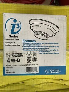 System Sensor 4W-B  4-Wire Photoelectric Smoke Detector with Base