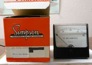 Simpson panel meter