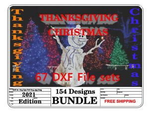 DXF CNC Plasma Laser Cut Ready Christmas Thanksgiving Holiday Bundle