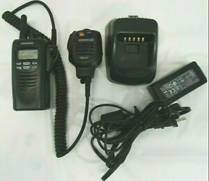 Kenwood NX -300 Two-Way UHF Radio Walkie Talkie W/ Speaker Mic, Battery, Charger
