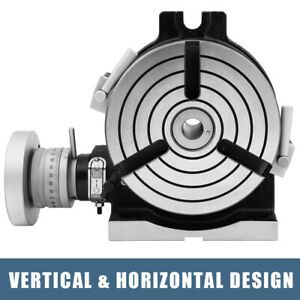 6“ HV6 3-Slot Rotary Table Precision Durable Horizontal with Honeycomb Pane