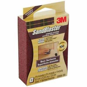3M Medium Sanding Sponge 20908-100 Pack of 12