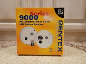 Gentex 9000 series photoelectric smoke alarm with battery backup wall + ceiling