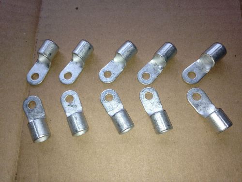 LOT OF 10 PIECES -- 2 AWG 38-6S Aluminum One Hole Compression Lug