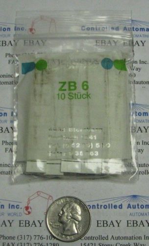 Phoenix contact terminal block markers, zb 6/zb-6/zb6 for sale