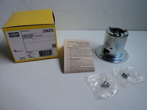 Cs6375 hubbell flanged inlet  3p-4w 50amppolarized, 125/250v   nib for sale