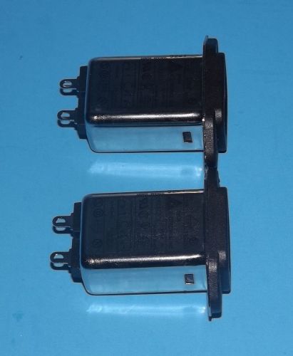 Delta (06geeg3e) filter iec connector 115/250vac new lot of 2 for sale