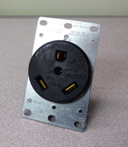 Qty 5  leviton 30-amp 125-volt receptacle outlet rv 7313, for sale