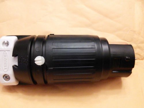 Hubbell cs6364-c 50a 125/250v ac twist-lock black nylon connector body for sale