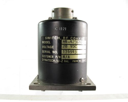 Used dynatech coaxial rf switch 28 vdc m4-423g10fl for sale