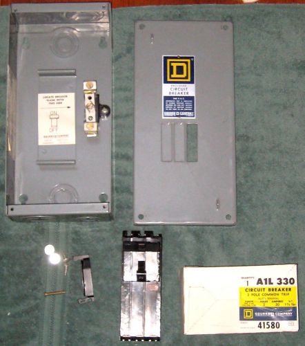 Square d e-100-ns circuit breaker disconect with a1l 330 breaker new - old stock for sale