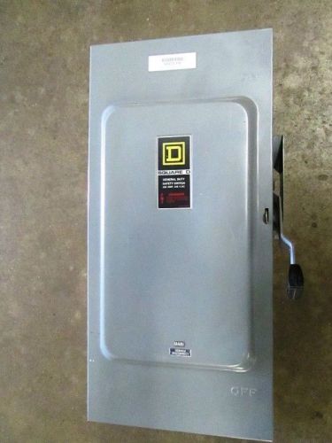 Square d d324n 200 amp 240 vac 3p4w fusible disconnect flwr200 fuses nice used for sale