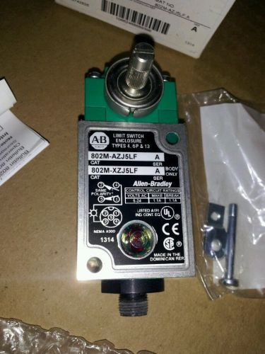 Allen bradley 802m-azj5lf pre-wired limit switch for sale