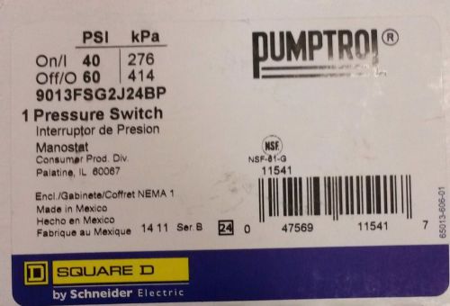 New square d 40/60 well pump water pressure switch new for sale