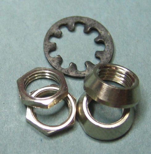 20 - Pieces Of Each 1/4&#034;-40 Dress Nut, 1/4&#034;-40 Nut, &amp; 1/4&#034; Lock Washer