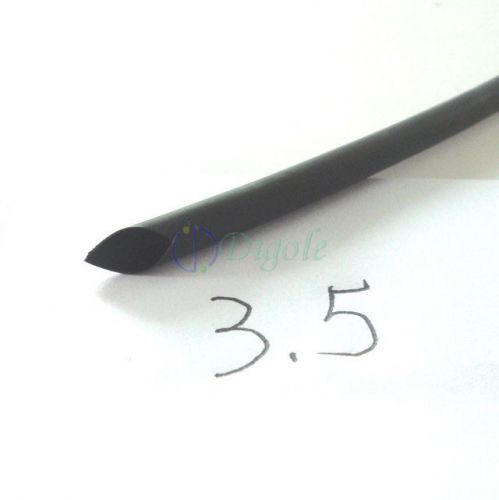 Heat Shrink Tubing Tube Diameter 3.5mm 9/64&#034; x 3m/9FT @Black