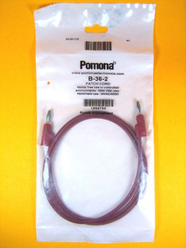 Pomona -  b-36-2 -  patch cord 5000 vdc max. 30vac/60dc for sale